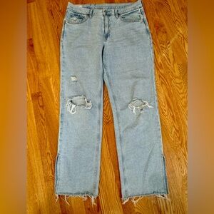 GAP Light Blue Distressed Women Jeans